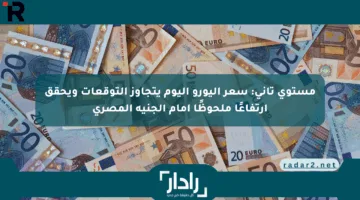 مستوى تاني: سعر اليورو اليوم يتجاوز التوقعات ويحقق ارتفاعًا ملحوظًا أمام الجنيه المصري